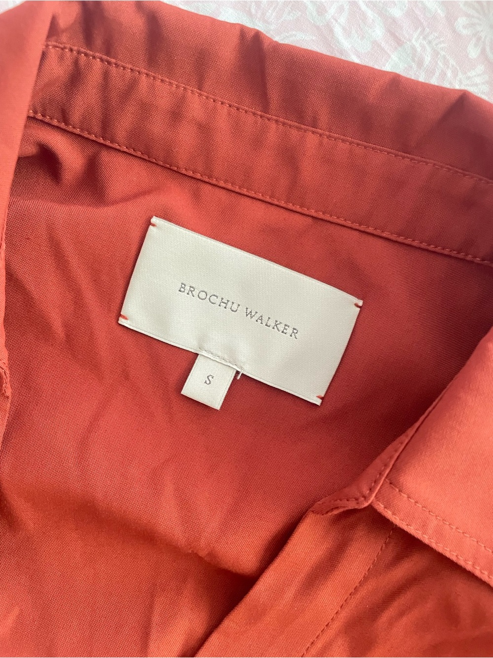 Brochu Walker The Kate Shirt White Relaxed Button-Front Shirt in Tuscany Small - Picture 6 of 9